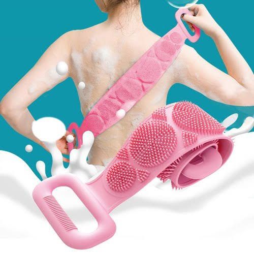 silicone bath body belt 
