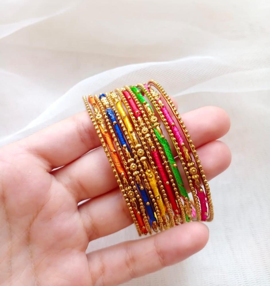 Elegant 13 Pcs Multicolor Bangles Set for Women – Traditional & Stylish Ethnic Bracelet Set