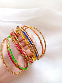 Elegant 13 Pcs Multicolor Bangles Set for Women – Traditional & Stylish Ethnic Bracelet Set