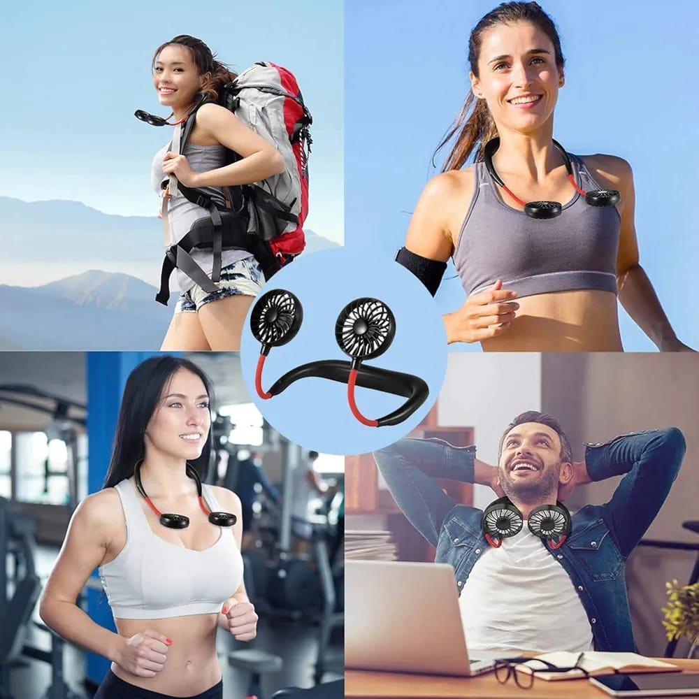 Portable Neck Fan Dual Blower