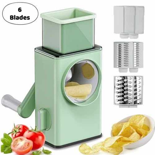Square Manual Rotary Chopper – Quick & Easy Food Cutter