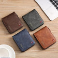 Men’s Slim Leather Wallet with Zipper