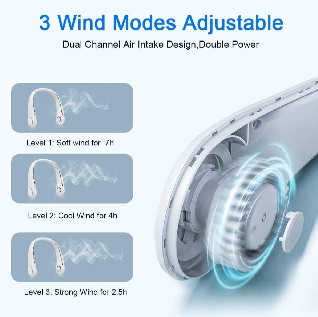 Rechargeable Neck Fan  Hands-Free