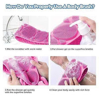 use of silicone body bath belt