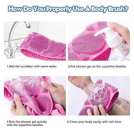 use of silicone body bath belt