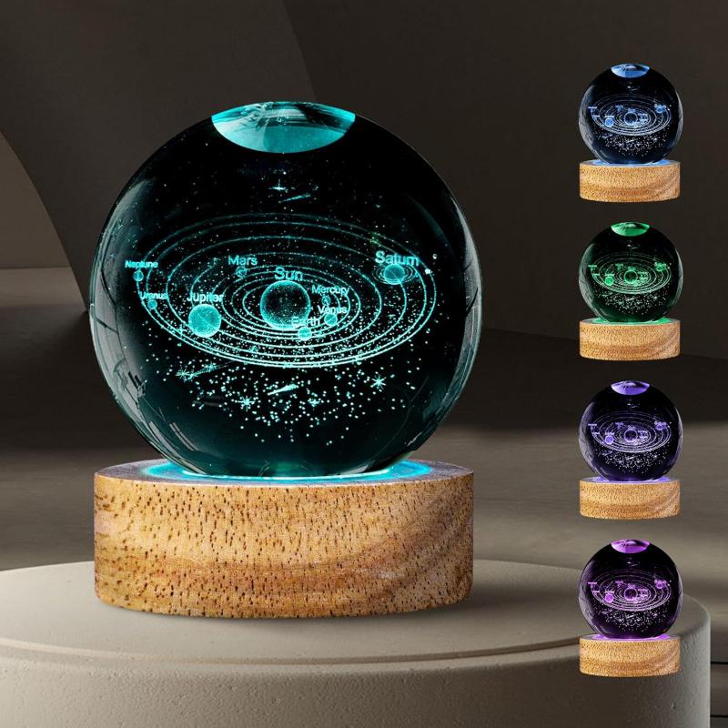 16 Colors Crystal Ball Table Lamp with Remote